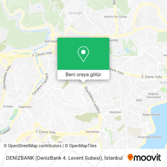 DENİZBANK (DenizBank 4. Levent Subesi) harita