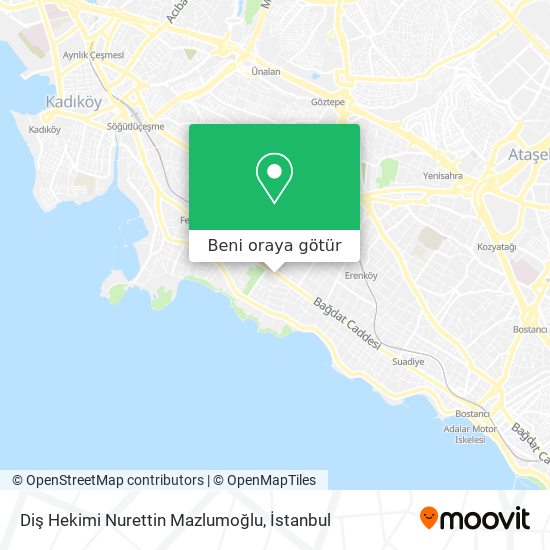 Diş Hekimi Nurettin Mazlumoğlu harita