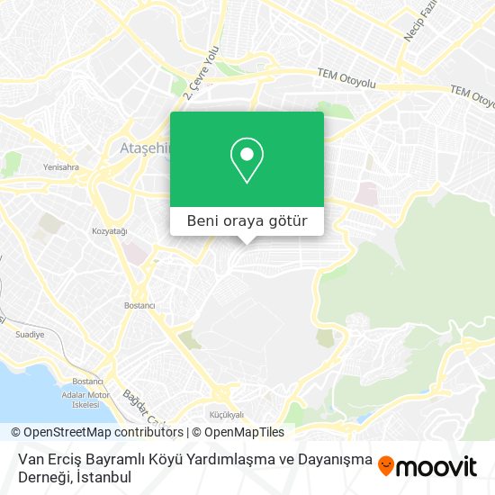 Van Erciş Bayramlı Köyü Yardımlaşma ve Dayanışma Derneği harita