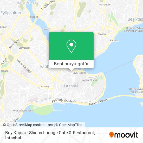 Bey Kapısı - Shisha Lounge Cafe & Restaurant harita