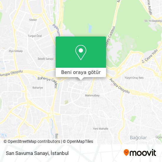 San  Savuma Sanayi harita