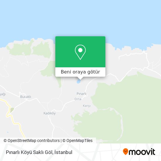 Pınarlı Köyü Saklı Göl harita