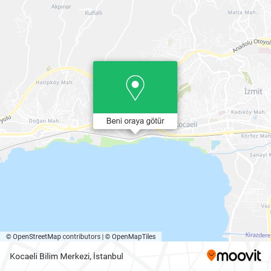 Kocaeli Bilim Merkezi harita