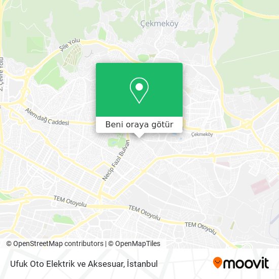Ufuk Oto Elektrik ve Aksesuar harita