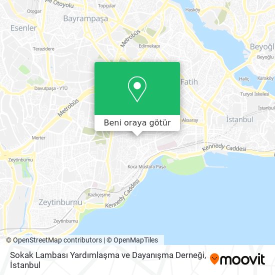 Sokak Lambası Yardımlaşma ve Dayanışma Derneği harita
