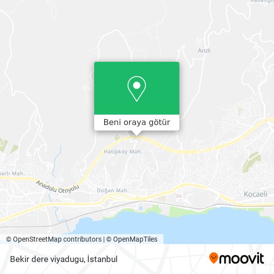 Bekir dere viyadugu harita