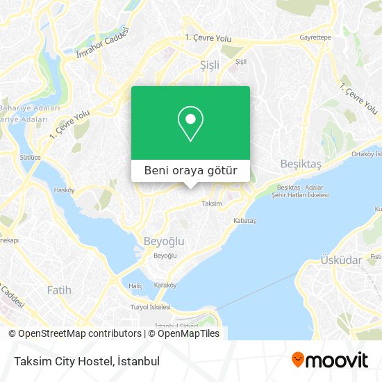 Taksim City Hostel harita