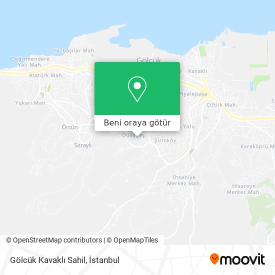 Gölcük Kavaklı Sahil harita
