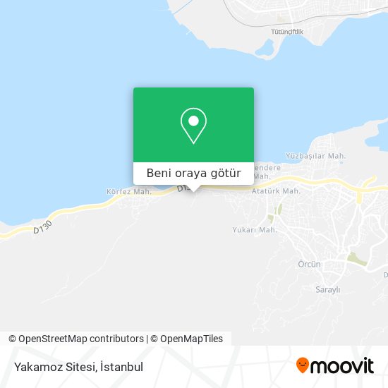 Yakamoz Sitesi harita