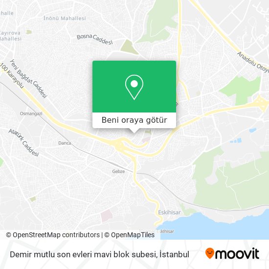 Demir mutlu son evleri mavi blok subesi harita