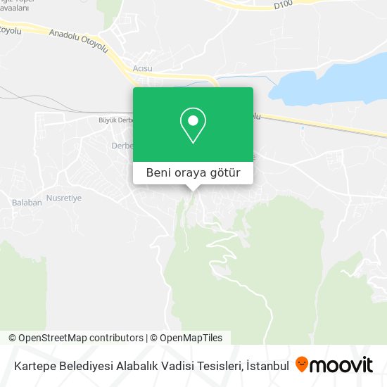 Kartepe Belediyesi Alabalık Vadisi Tesisleri harita