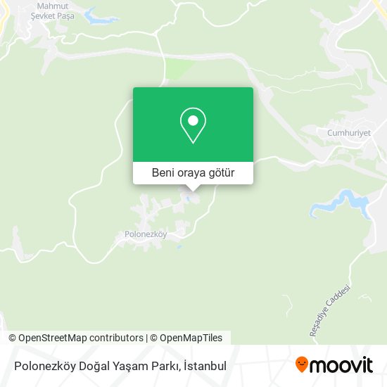 Polonezköy Doğal Yaşam Parkı harita