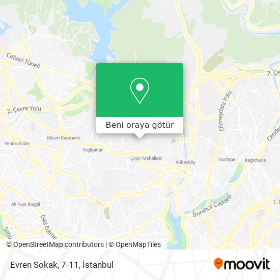Evren Sokak, 7-11 harita