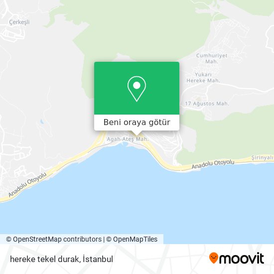 hereke tekel durak harita