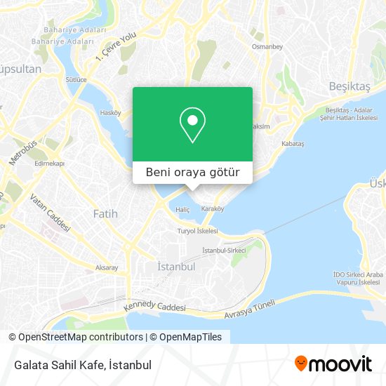 Galata Sahil Kafe harita