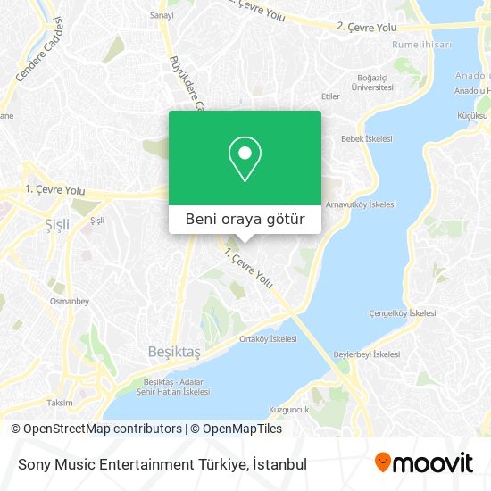Sony Music Entertainment Türkiye harita