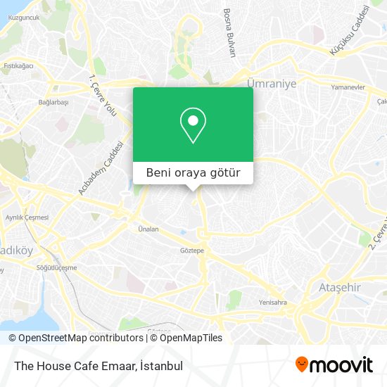 The House Cafe Emaar harita