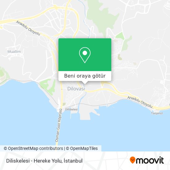 Diliskelesi - Hereke Yolu harita