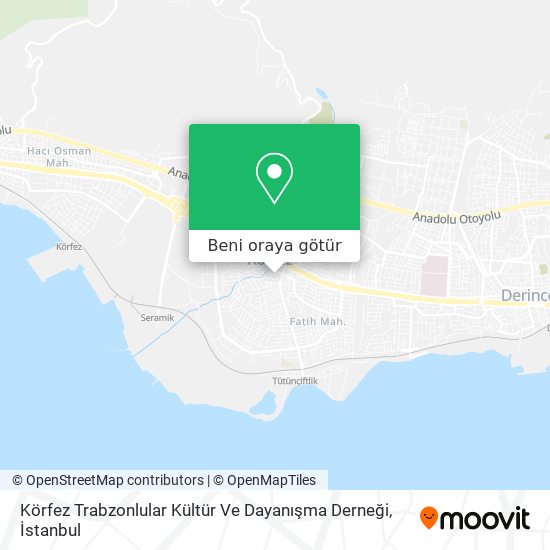 Körfez Trabzonlular Kültür Ve  Dayanışma Derneği harita