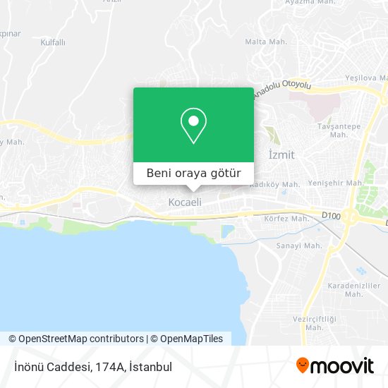 İnönü Caddesi, 174A harita