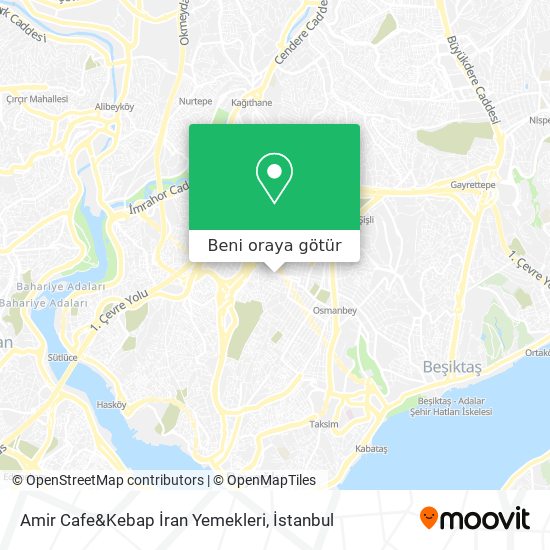 Amir Cafe&Kebap İran Yemekleri harita