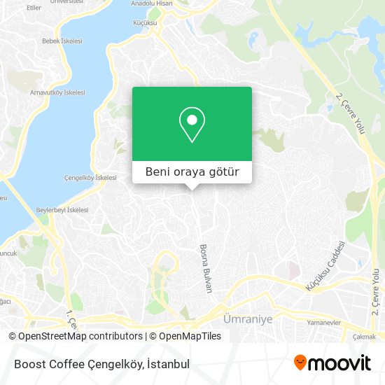 Boost Coffee Çengelköy harita