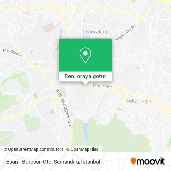 Eşarj - Borusan Oto, Samandıra harita
