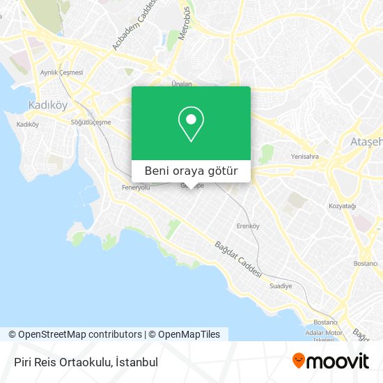 Piri Reis Ortaokulu harita