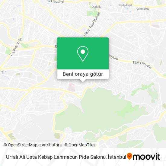 Urfalı Ali Usta Kebap Lahmacun Pide Salonu harita