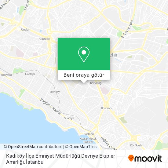 Kadıköy İlçe Emniyet Müdürlüğü Devriye Ekipler Amirliği harita