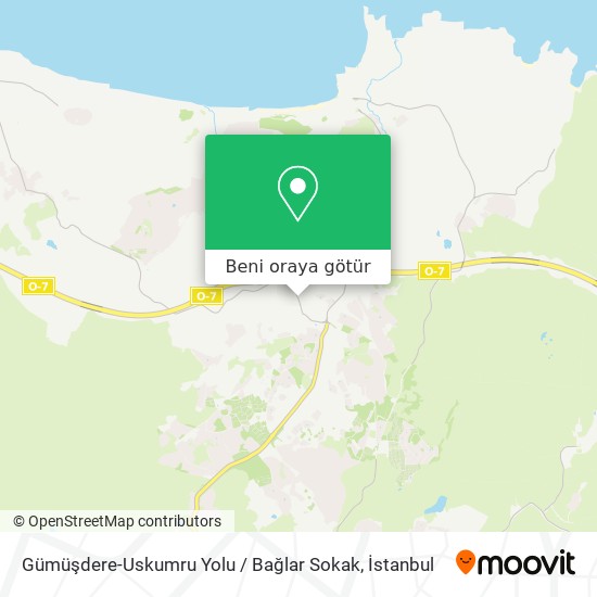 Gümüşdere-Uskumru Yolu / Bağlar Sokak harita