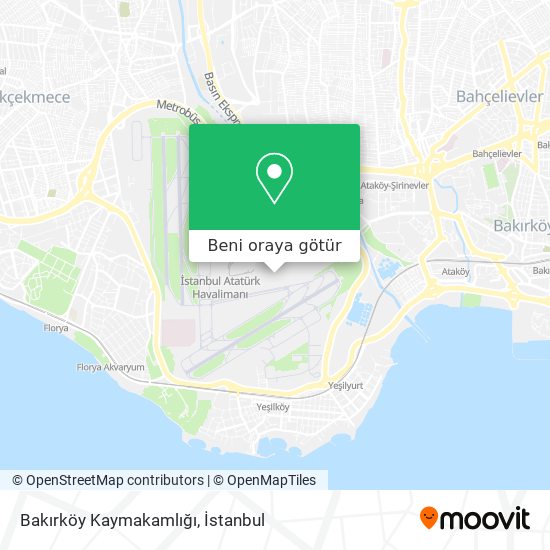 Bakırköy Kaymakamlığı harita