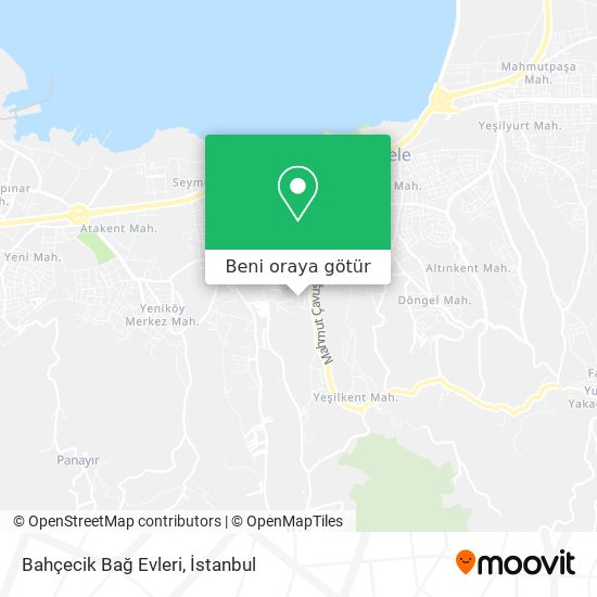 Bahçecik Bağ Evleri harita