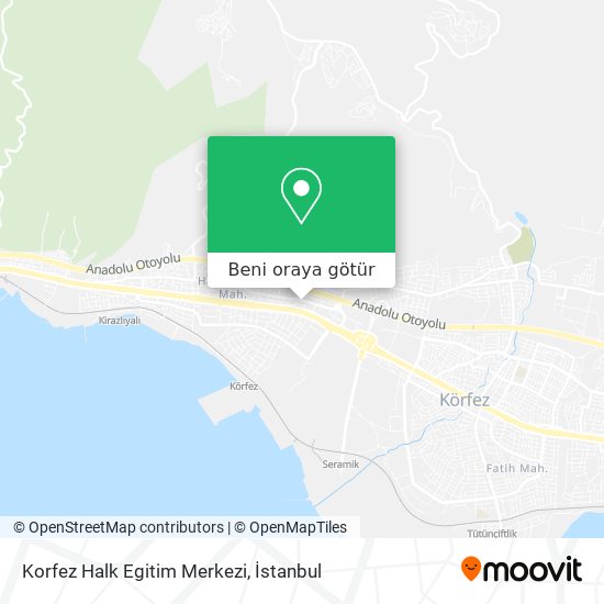 Korfez Halk Egitim Merkezi harita
