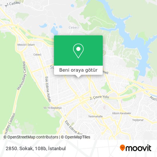 2850. Sokak, 108b harita