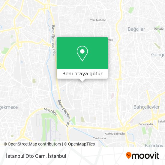 İstanbul Oto Cam harita