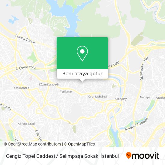 Cengiz Topel Caddesi / Selimpaşa Sokak harita