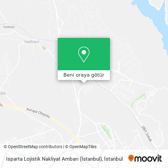 Isparta Lojistik Nakliyat Ambarı (İstanbul) harita