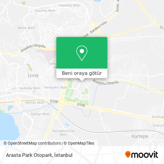 Arasta Park Otopark harita