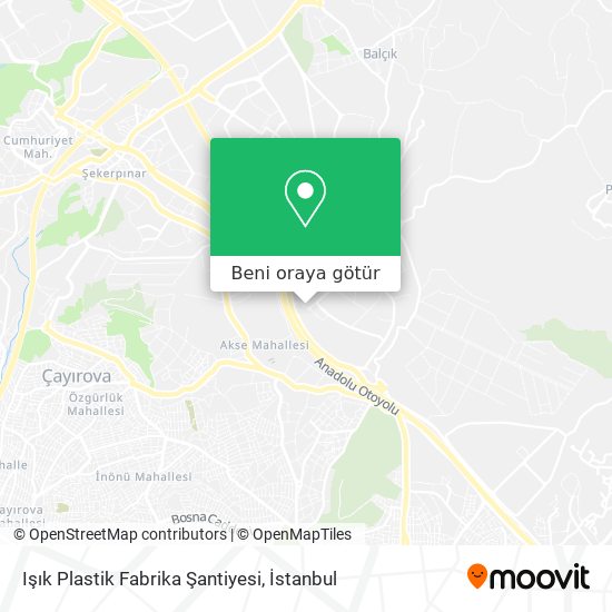 Işık Plastik Fabrika Şantiyesi harita