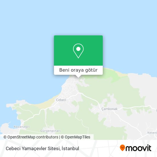 Cebeci Yamaçevler Sitesi harita