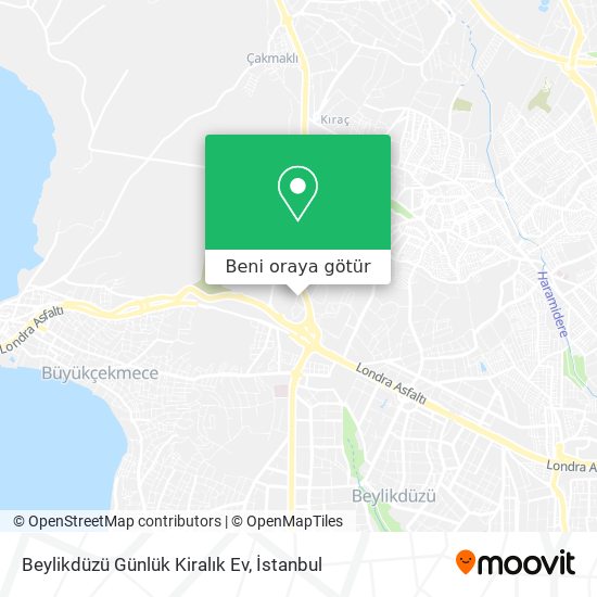 Beylikdüzü Günlük Kiralık Ev harita