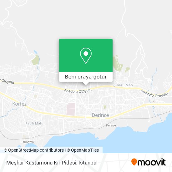 Meşhur Kastamonu Kır Pidesi harita