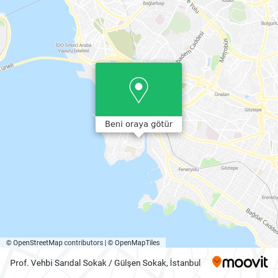 Prof. Vehbi Sarıdal Sokak / Gülşen Sokak harita