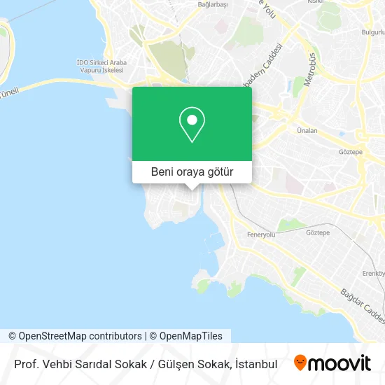 Prof. Vehbi Sarıdal Sokak / Gülşen Sokak harita