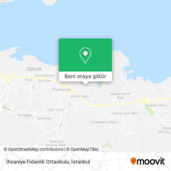 İhsaniye Fidanlık Ortaokulu harita