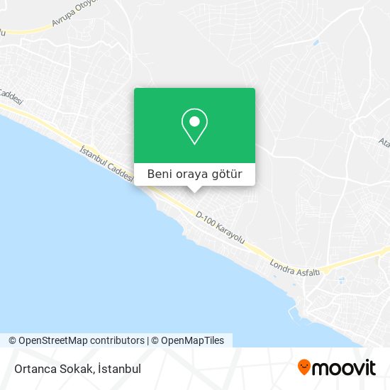 Ortanca Sokak harita