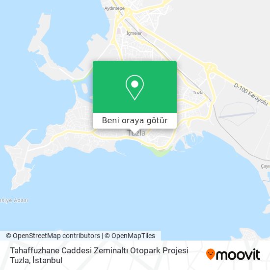 Tahaffuzhane Caddesi Zeminaltı Otopark Projesi Tuzla harita