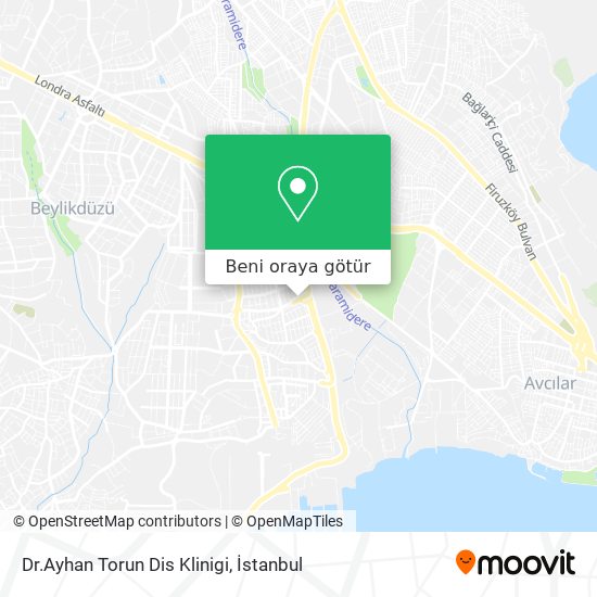 Dr.Ayhan Torun Dis Klinigi harita