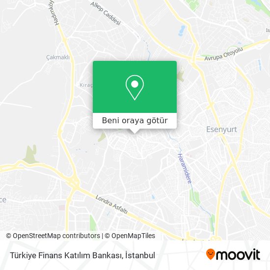 Türkiye Finans Katılım Bankası harita